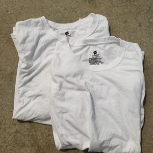 HANES White T-Shirts 3XL